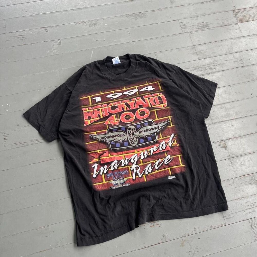 Vintage 90s Salem Sportswear Brickyard Racing Streetwear Y2K Graphic Tee Shirt